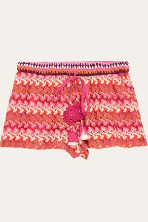 Ramy Brook Fleming Chevron Knit Shorts
