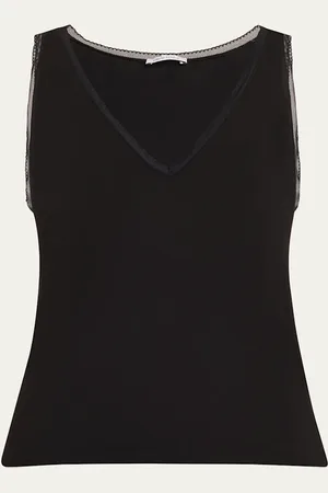 Simone Pérèle Aurore Lace-Trim Viscose Tank