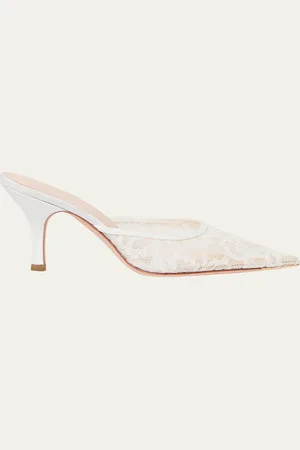 Loeffler Randall Layla Lace Kitten Mule Pumps