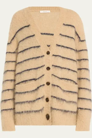 A.L.C. Cody Stripe Fuzzy Cardigan