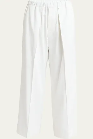 Plan C Long Pleated Trousers