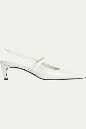 Totême Sharp Patent Leather Slingback Pumps