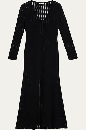 Simkhai Elton Open-Knit Keyhole Maxi Dress
