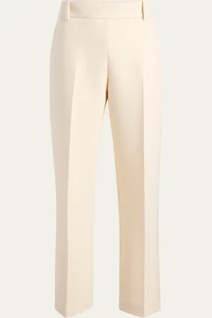 Khaite Cambie Straight-Leg Crepe Pants