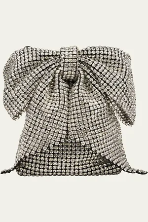 Loeffler Randall Violet Bow Rhinestone Crossbody Bag