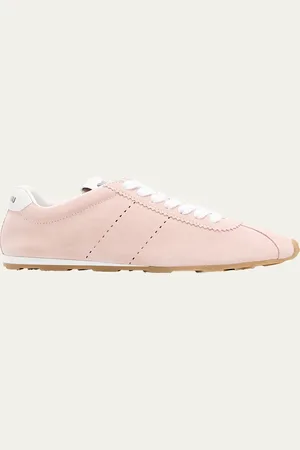 Miu Miu Suede Bicolor Retro Trainer Sneakers