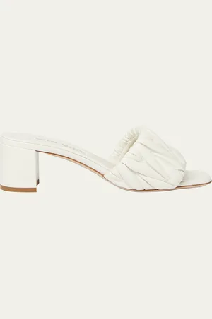 Miu Miu Quilted Leather Mule Sandals