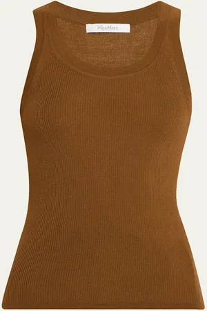 Max Mara Eliadi Scoop-Neck Sweater Tank Top
