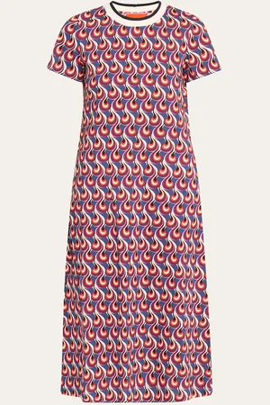 La DoubleJ Sporty Swing Printed Midi Dress