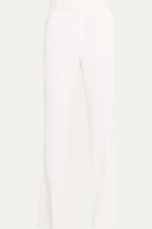 Sergio Hudson Flat Front Straight Trousers