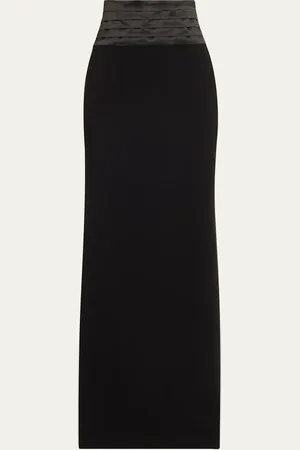 Sergio Hudson Long Cummberbund Evening Skirt