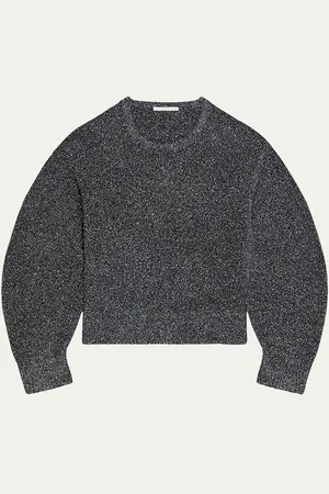 Helmut Lang Apex Sparkly Lurex Crewneck Sweater