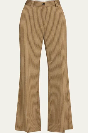 Teurn Studios Flare Pinstripe Trousers