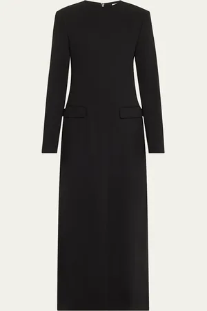 Totême Long Crepe Pocket Dress