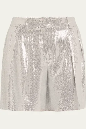 Michael Kors Sequined Pleated Shorts