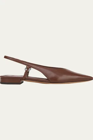 Vince Ines Leather Slingback Ballerina Flats
