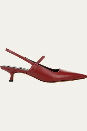 Vince Slingback Pointed Leather Sandals