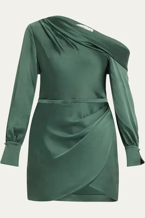 Simkhai Cameron Draped One-Shoulder Mini Dress