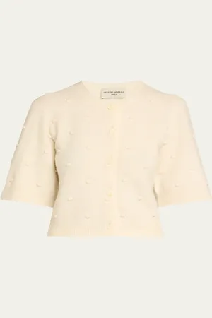 OFFICINE GENERALE Lotte Pom Pom Cardigan