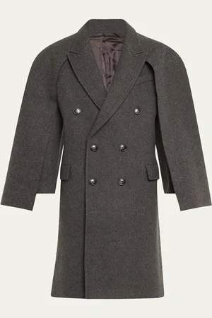 BETTTER Andes Oversized Wool Coat with Removable Scarf