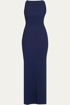 CHIARA BONI Iwoo Sleeveless Jersey Column Gown
