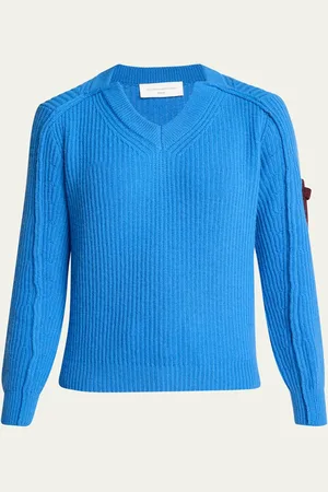 Victoria Beckham Ribbed Wool Cashmere Sweater