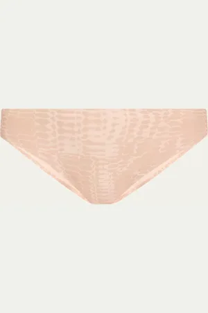 Chantelle SoftStretch Snakeskin-Print Bikini Briefs