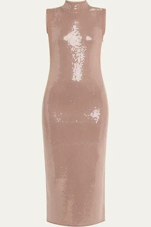 Retrofete Dove Sequined Midi Dress