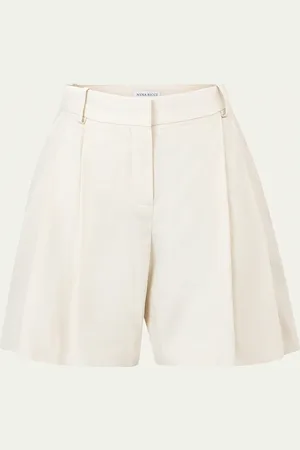 Nina Ricci High Waist Pleated Shorts