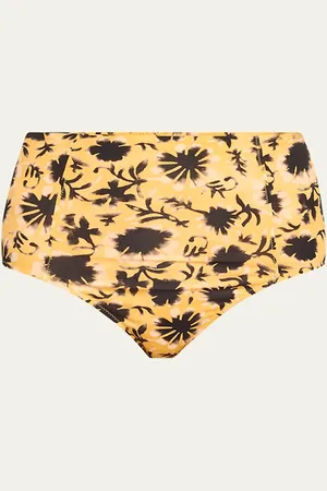 ULLA JOHNSON Zahara High-Waist Bikini Bottoms