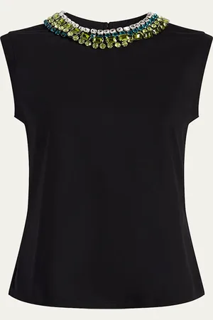 Cinq A Sept Blaine Crystal-Embellished Tee