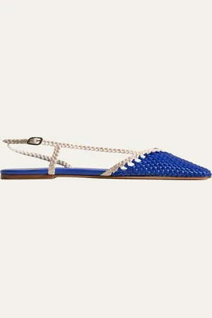 Hereu Rondaia Bicolor Woven Slingback Flats