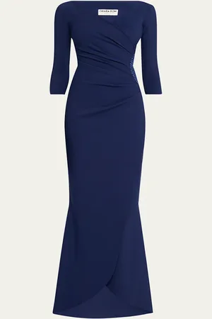 CHIARA BONI Emerentienne Embellished Mermaid Gown
