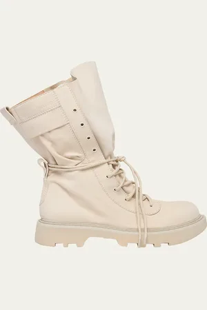 J.W.Anderson Suede Lace-Up Combat Boots