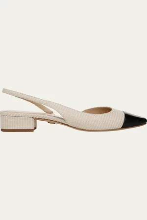 VERONICA BEARD Cecile Bicolor Slingback Ballerina Pumps