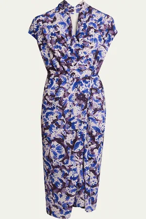 DRIES VAN NOTEN Dilian Printed Midi Dress