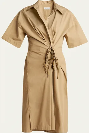 DRIES VAN NOTEN Delicky Wrap Midi Shirtdress