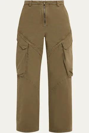 Tonywack Garment-Dyed Zip-Front Cargo Pants