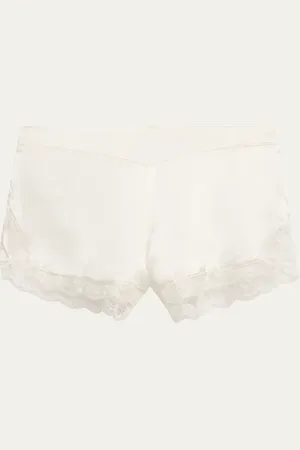 Simone Pérèle Love Me Lace-Trim Silk Sleep Shorts
