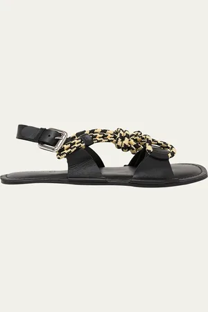 Plan C Rope Leather Sandals