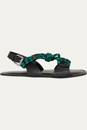 Plan C Rope Leather Sandals