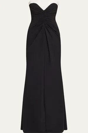 CHIARA BONI Tokumy Strapless Ruched Jersey Gown