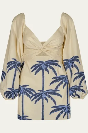 JOHANNA ORTIZ The Power of the Sea Embroidered Mini Dress
