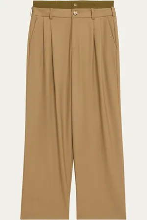 MONSE Double Waistband Wool Trousers