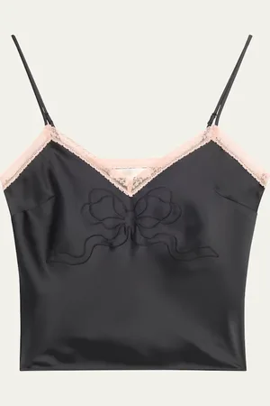 LOVESHACKFANCY Claudina Lace-Trim Tank Top
