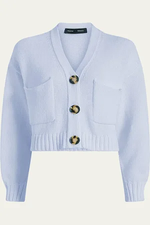 Proenza Schouler Sofia Cropped Cotton Knit Cardigan
