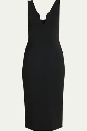 Giorgio Armani Stretch Jersey Body-Con Midi Dress