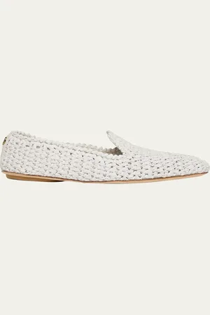Moncler Woven Leather Loafers