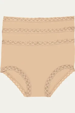 Natori Three-Pack Bliss Full-Coverage Underwear Briefs