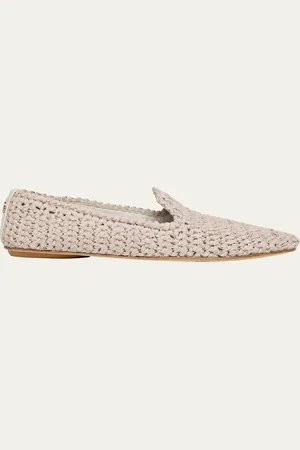 Moncler Woven Leather Loafers